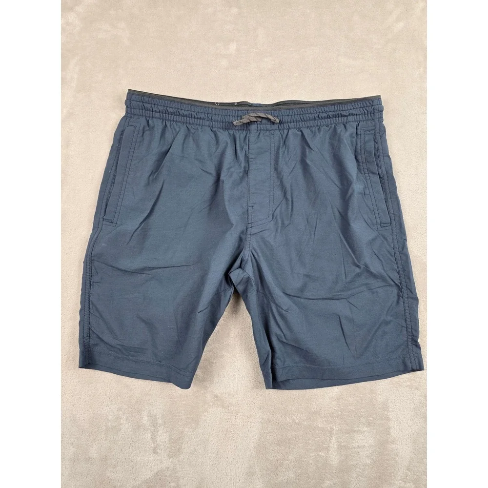 KUHL Kruiser Shorts Mens L Blue Elastic Waist Hybrid Hiking Style 5249